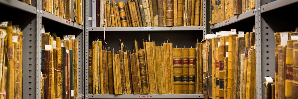 Shelves of Books in the Research Library