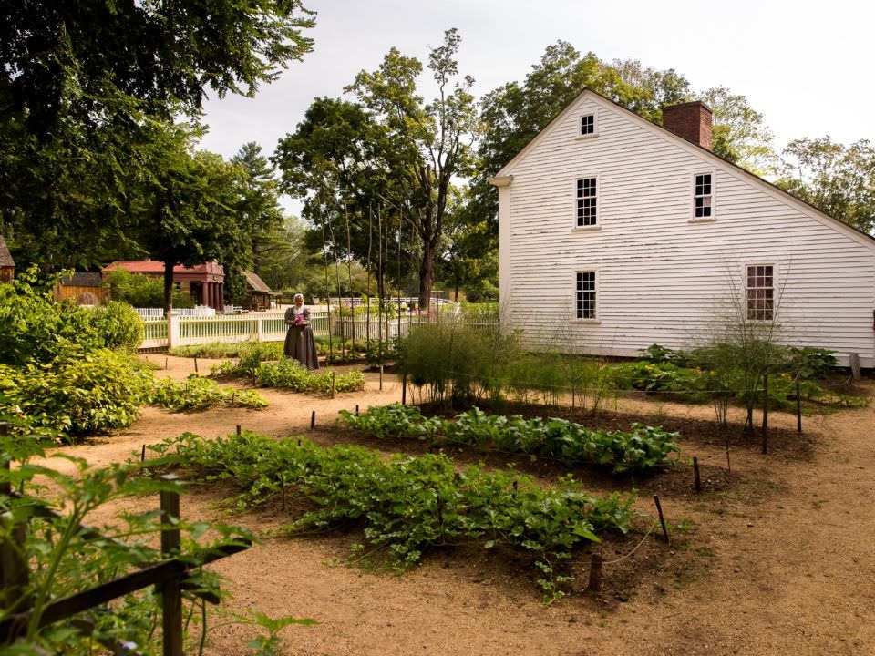 A view of the Parsonage Garden at Old Sturbridge Village