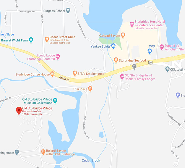 Map of Sturbridge Village
