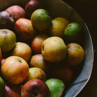 Heirloom Apples in a bowl