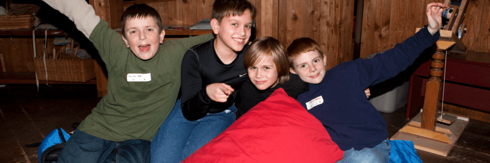 Four Overnights Participants posing for the camera